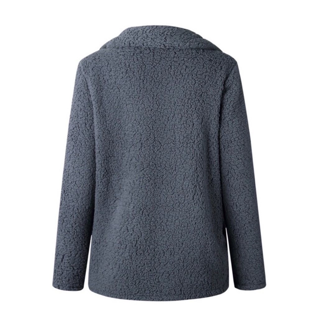 ✨Gray Colored Cozy Fleece Coat✨ - Picture 7 of 8